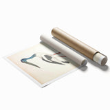 Vintage Animal Art – Elegant Black-Necked Stork Wall Print