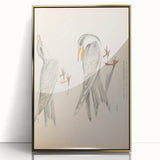 Vintage Animal Art – Waved Tern Illustration Wall Print