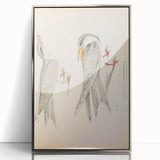 Vintage Animal Art – Waved Tern Illustration Wall Print