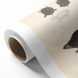 Vintage Animal Art – Spotted Terrapin Turtle Illustration Print