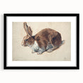 Vintage Animal Art – Realistic Rabbit Illustration Wall Print