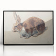 Vintage Animal Art – Realistic Rabbit Illustration Wall Print
