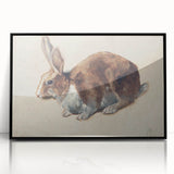 Vintage Animal Art – Realistic Rabbit Illustration Wall Print