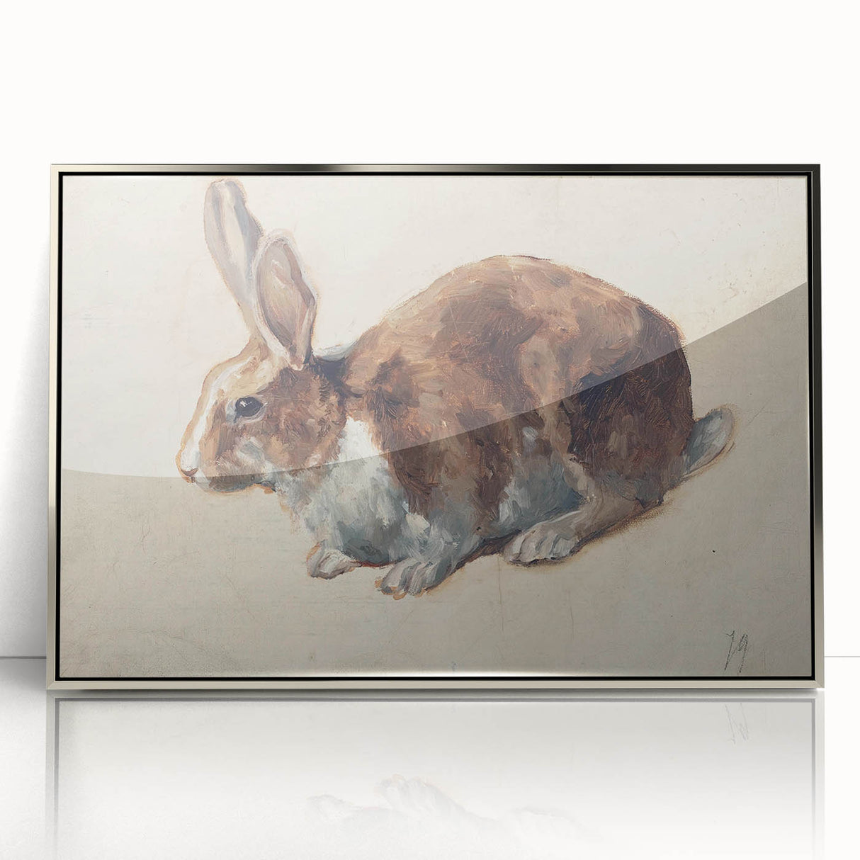 Vintage Animal Art – Realistic Rabbit Illustration Wall Print
