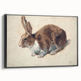 Vintage Animal Art – Realistic Rabbit Illustration Wall Print