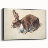 Vintage Animal Art – Realistic Rabbit Illustration Wall Print
