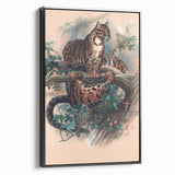 Vintage Animal Art – Clouded Leopard Illustration Wall Print