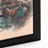 Vintage Animal Art – Clouded Leopard Illustration Wall Print