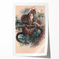 Vintage Animal Art – Clouded Leopard Illustration Wall Print