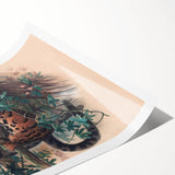 Vintage Animal Art – Clouded Leopard Illustration Wall Print