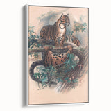Vintage Animal Art – Clouded Leopard Illustration Wall Print