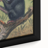 Vintage Animal Art – Chimpanzee Illustration Wall Print