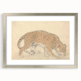 Vintage Animal Art – Leopard Sketch Illustration Wall Print