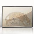 Vintage Animal Art – Leopard Sketch Illustration Wall Print