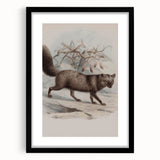 Vintage Fox Illustration – Classic Animal Wall Art Print