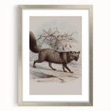 Vintage Fox Illustration – Classic Animal Wall Art Print