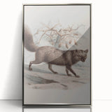 Vintage Fox Illustration – Classic Animal Wall Art Print