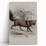 Vintage Fox Illustration – Classic Animal Wall Art Print