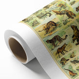 Vintage Animal Art: Retro Big Cats & Wildlife Illustration Print