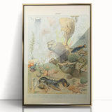 Vintage Animal Art: Retro Ocean Life & Marine Creatures Print
