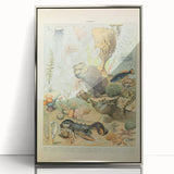 Vintage Animal Art: Retro Ocean Life & Marine Creatures Print