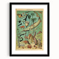 Vintage Animal Art: Deep-Sea Oceanography Marine Life Illustration