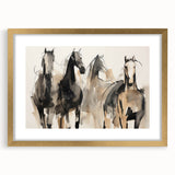 Modern Animal Art: Abstract Horse Illustration Wall Decor