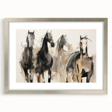 Modern Animal Art: Abstract Horse Illustration Wall Decor