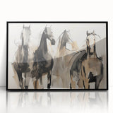 Modern Animal Art: Abstract Horse Illustration Wall Decor
