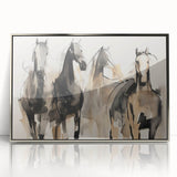 Modern Animal Art: Abstract Horse Illustration Wall Decor