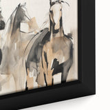 Modern Animal Art: Abstract Horse Illustration Wall Decor