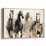 Modern Animal Art: Abstract Horse Illustration Wall Decor