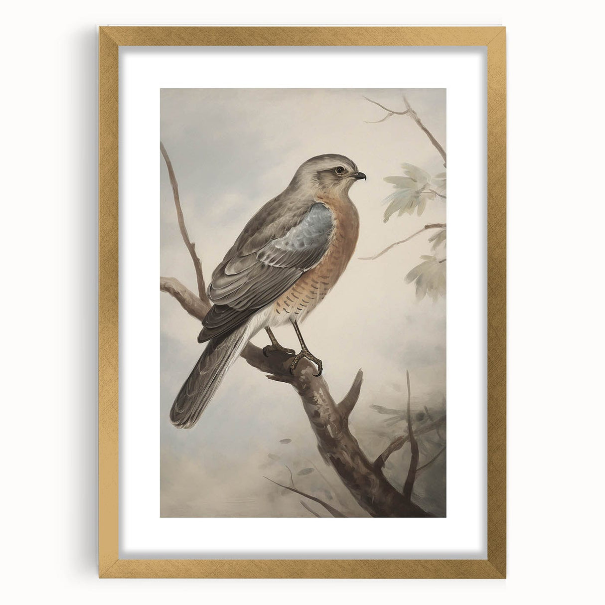 Timeless Vintage Animal Art: Bird Illustration Print for Home
