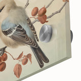 Vintage Animal Art: Birds on Branch Illustration Print
