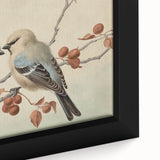 Vintage Animal Art: Birds on Branch Illustration Print