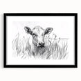 Cow Illustration Art Print – Nature-Inspired Farm Animal Wall Decor