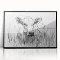 Cow Illustration Art Print – Nature-Inspired Farm Animal Wall Decor