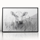 Cow Illustration Art Print – Nature-Inspired Farm Animal Wall Decor