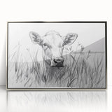 Cow Illustration Art Print – Nature-Inspired Farm Animal Wall Decor