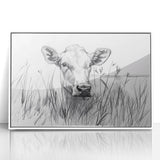 Cow Illustration Art Print – Nature-Inspired Farm Animal Wall Decor