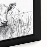 Cow Illustration Art Print – Nature-Inspired Farm Animal Wall Decor