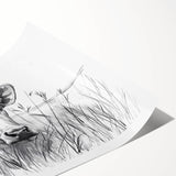 Cow Illustration Art Print – Nature-Inspired Farm Animal Wall Decor