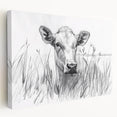Cow Illustration Art Print – Nature-Inspired Farm Animal Wall Decor