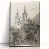 Historic Church Tower Architectural Wall Art