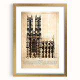 Extra large abstract art print with textured design in muted earth tones, framed in gold, ideal for living room decor.