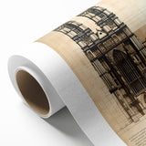 Art Deco style poster featuring a geometric pattern in pastel shades, printed on rolled canvas, ideal for nursery wall art.