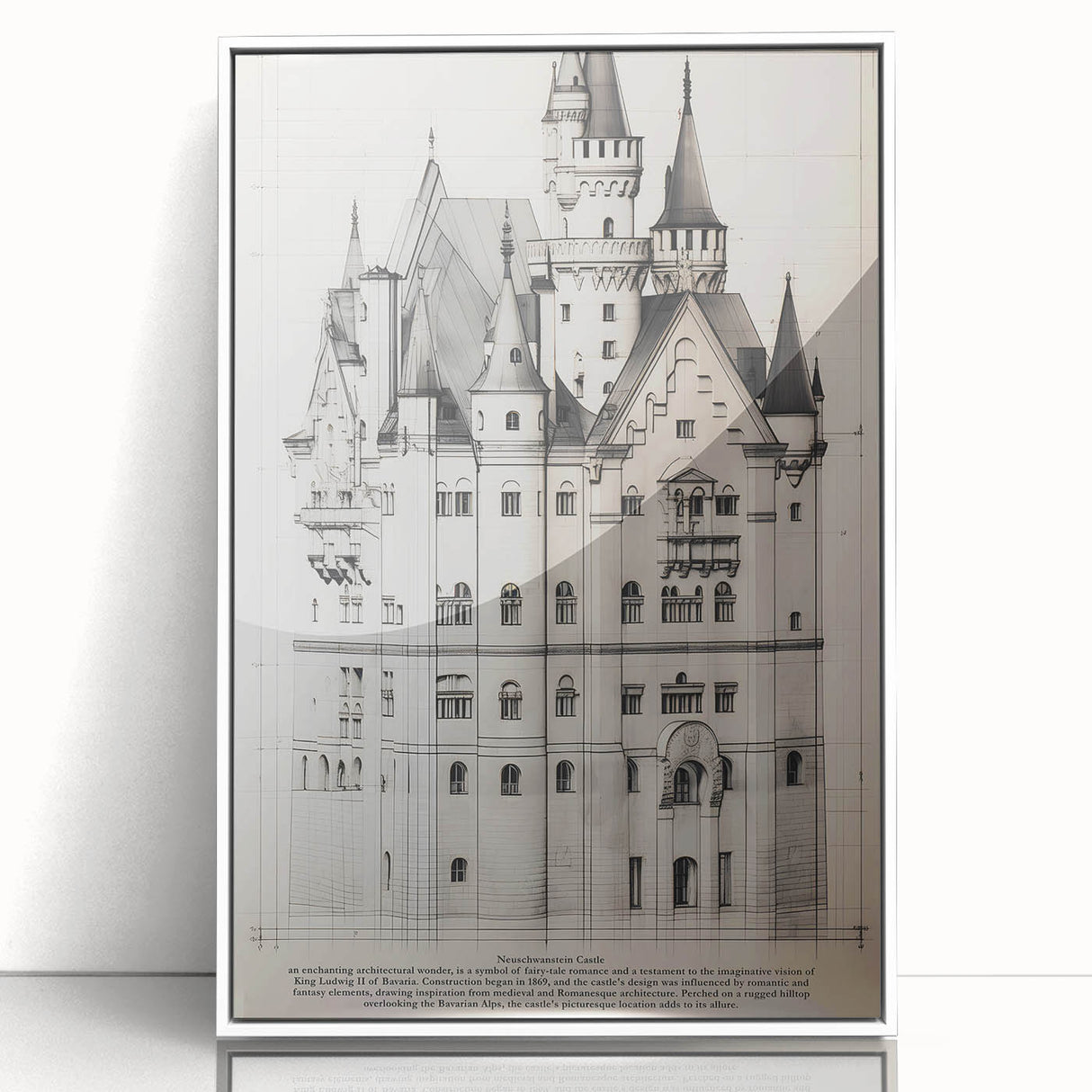 Neuschwanstein Castle Architectural Wall Art