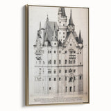 Neuschwanstein Castle Architectural Wall Art