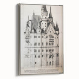 Neuschwanstein Castle Architectural Wall Art