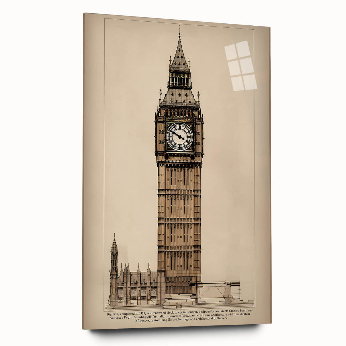 Big Ben Architectural Wall Art